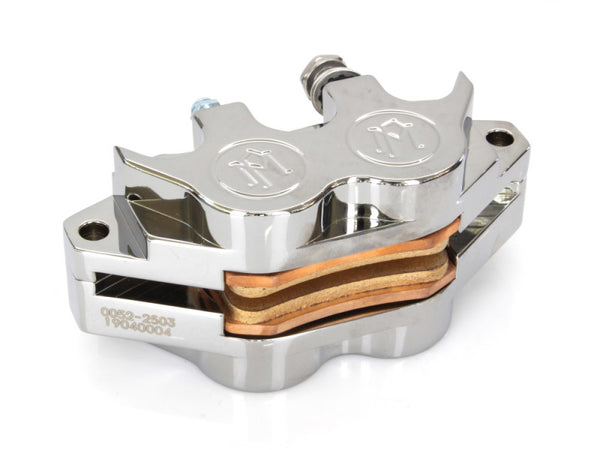 Performance Machine Caliper 125x4Rsph #126466 - Chrome - Bull Strap