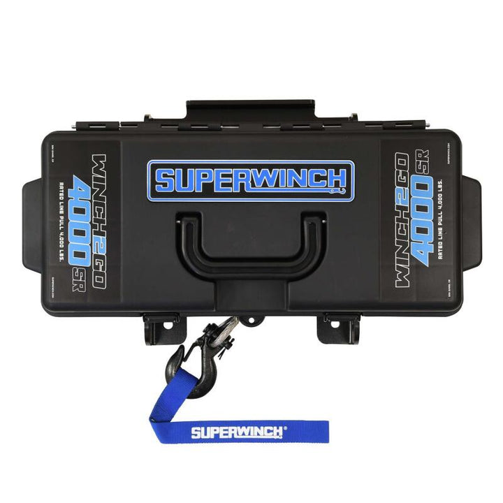 Superwinch 4000 LBS 12V DC 3/16in x 50ft Synthetic Rope Winch2Go - Bull Strap