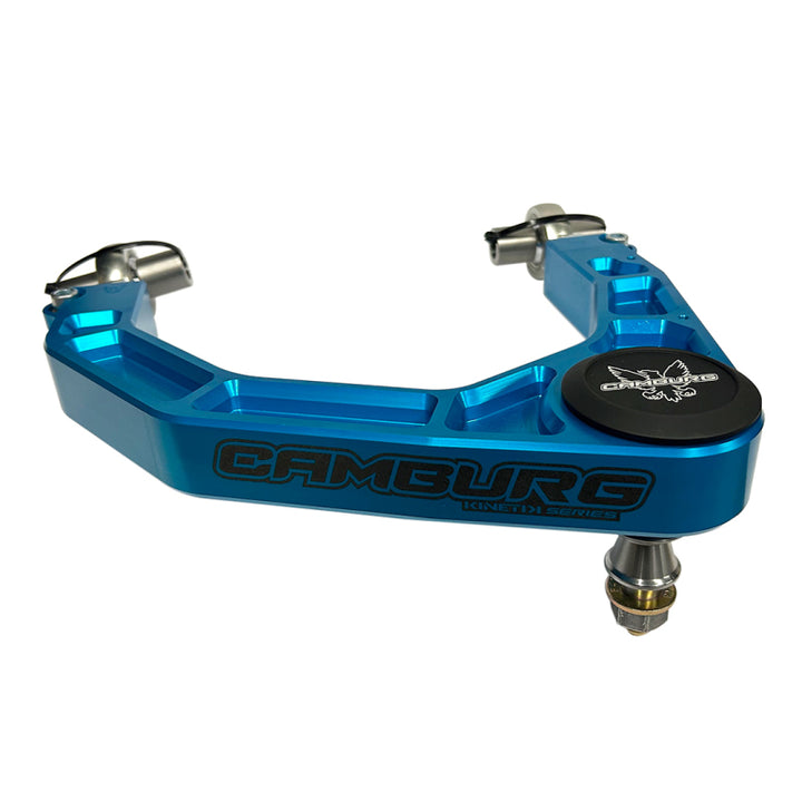 Camburg Toyota Tundra 2WD/4WD 22-23 KINETIK V2 Performance Billet Uniball Upper Arms (King Blue) - Bull Strap
