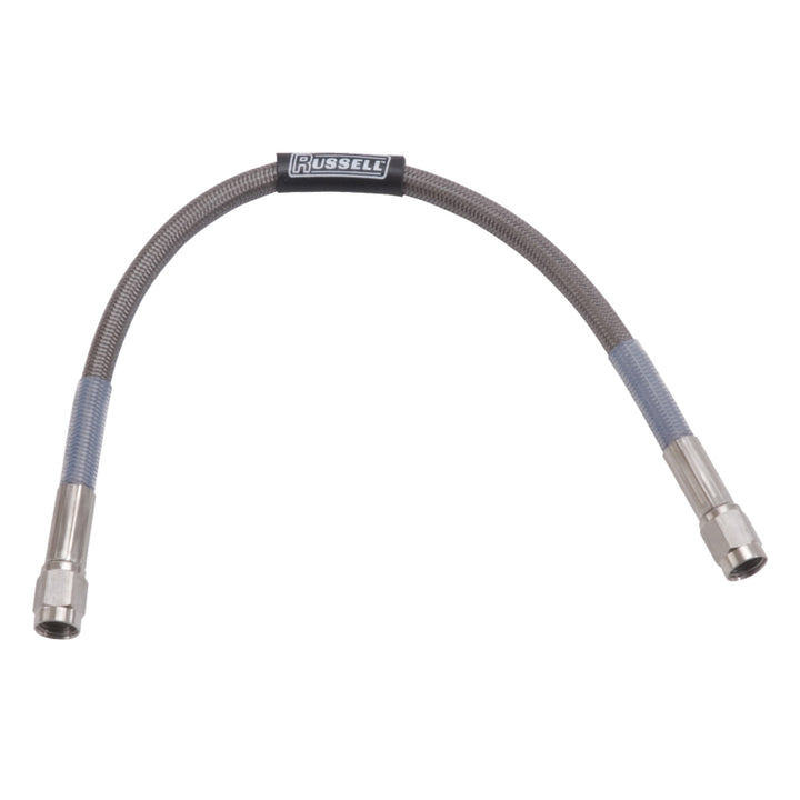 Russell Performance 53in Straight -3 AN Competition Brake Hose - Bull Strap