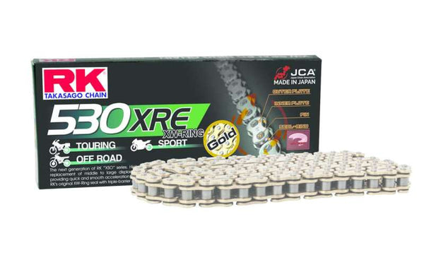 RK Chain GB530XRE-130L XW-Ring - Gold - Bull Strap