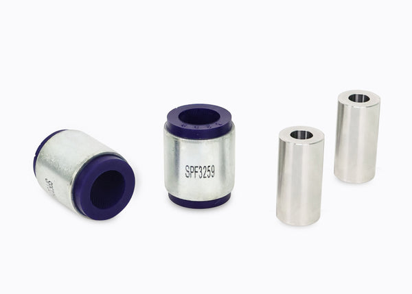 SuperPro 04-11 Mazda RX-8 Front Shock-to-Control Arm Bushing Kit - Stainless Hardware - Bull Strap