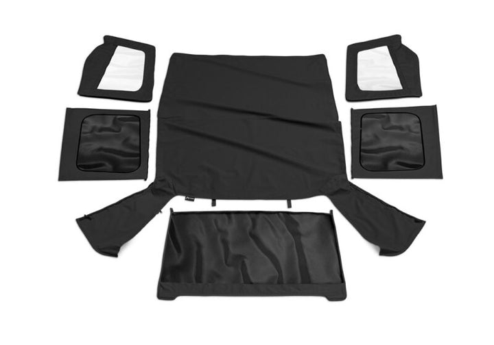 Rampage 1988-1995 Jeep Wrangler(YJ) OEM Replacement Top - Black Denim - Bull Strap