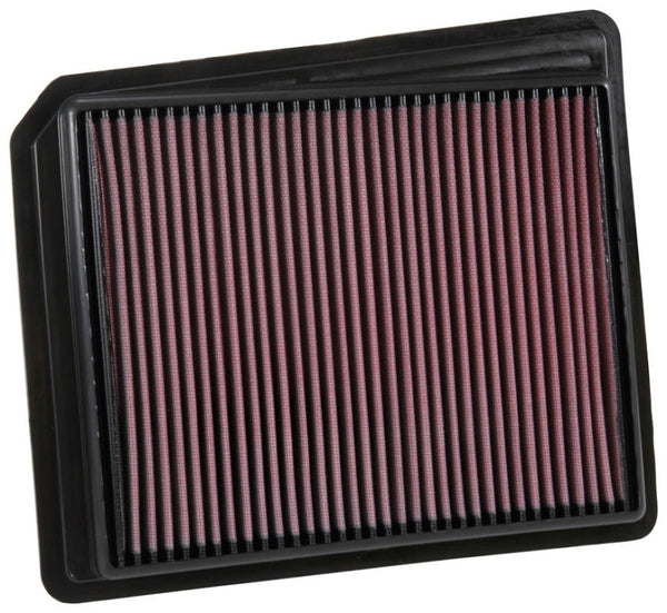 K&N 2017 Nissan Titan V8-5.6L F/I Drop In Replacement Air Filter - Bull Strap