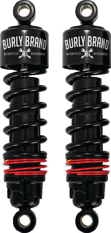Burly Brand XL Slammer Shocks - Black - Bull Strap