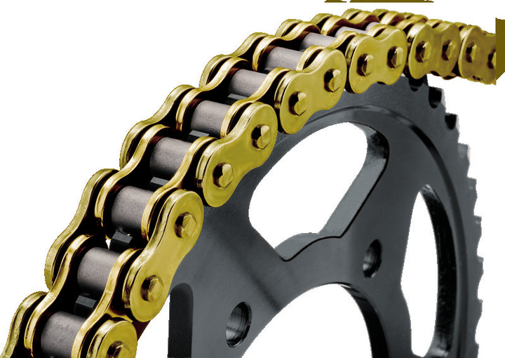 BikeMaster 420Hx100 Chain - Gold/Gold - Bull Strap