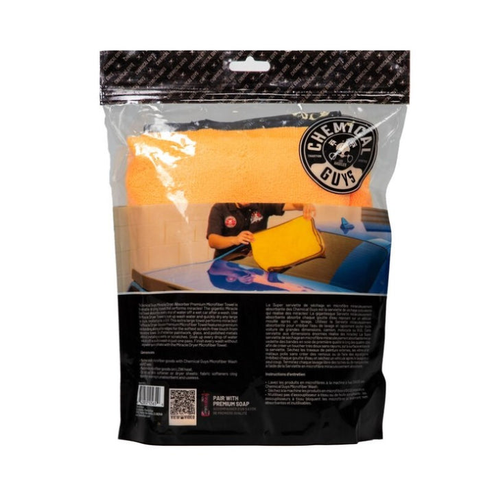Chemical Guys Miracle Dryer Microfiber Towel - 36in x 25in - Bull Strap