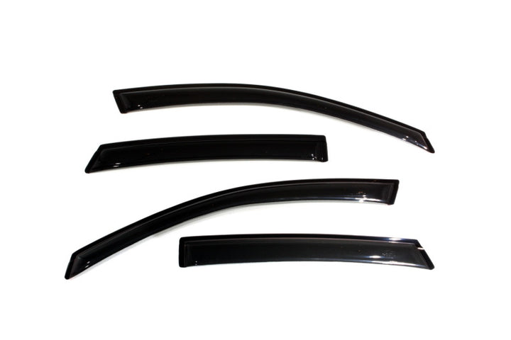 AVS 08-11 Ford Focus Ventvisor Outside Mount Window Deflectors 4pc - Smoke - Bull Strap