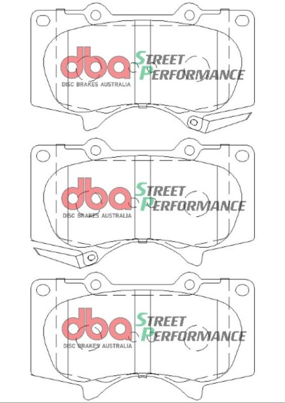 DBA 11-16 Toyota FJ Cruiser (GSJ15R) SP Performance Front Brake Pads - Bull Strap