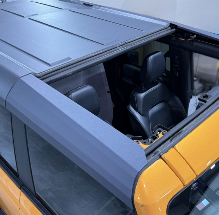 Rock Slide Engineering 21-23 Ford Bronco Roof Trim Pieces Front Door - Bull Strap