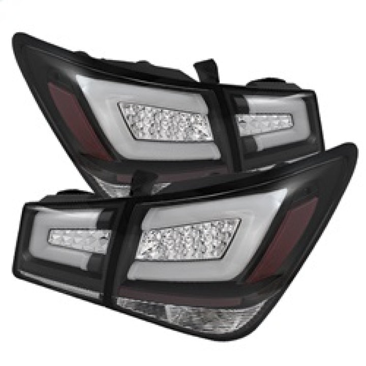 Spyder Chevy Cruze 2011-2014 Light Bar LED Tail Lights Black ALT-YD-CCRZ11-LBLED-BK - Bull Strap