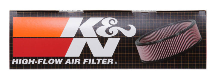 K&N Replacement Drop In Air Filter - 14in OD / 12in ID / 4in H w/ Wire - Bull Strap