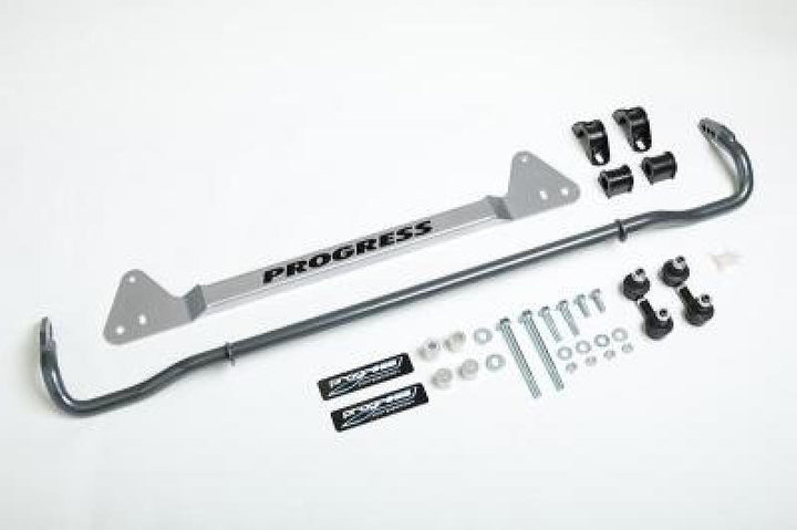 Progress Tech 94-01 Acura Integra Rear Sway Bar (22mm - Adjustable) Incl Bar Brace and Adj End Links - Bull Strap