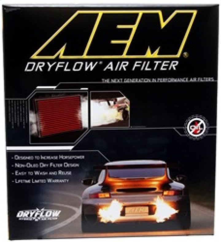 AEM 2015 Ford Mustang 2.3L/3.7L/5.0L Dryflow Air Filter - Bull Strap