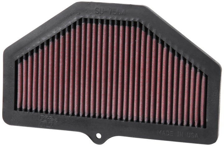 K&N 04-05 Suzuki GSXR600/GSXR750 Replacement Air Filter - Bull Strap