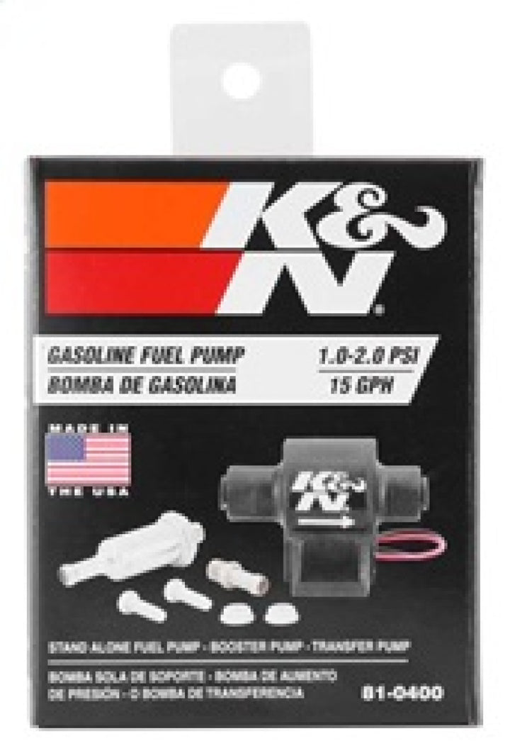 K&N Performance Electric Fuel Pump 1-2 PSI - Bull Strap
