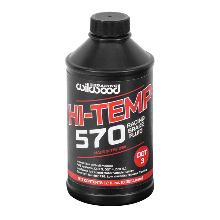 Wilwood 570 Brake Fluid - 12 oz Bottle (ea) - Bull Strap