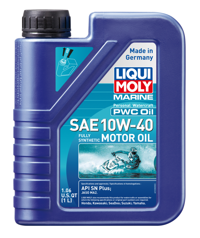 LIQUI MOLY 1L Marine PWC Motor Oil SAE 10W40 - Bull Strap