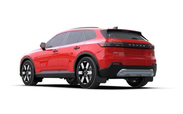 Rally Armor 24-25 Honda Prologue Black Mud Flap - Red Logo - Bull Strap