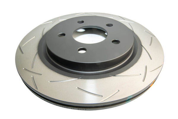 DBA 05-13 Ford Mustang GT/V6 Rear Slotted 4000 Series Rotor - Bull Strap