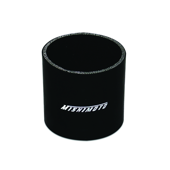 Mishimoto 2.75in Black Straight Coupler - Bull Strap
