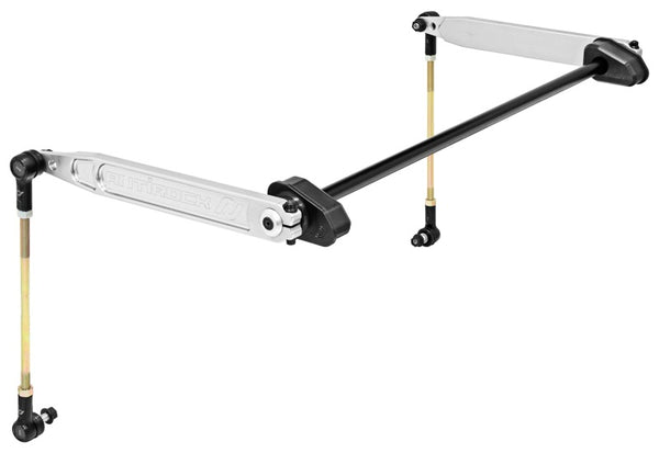 RockJock JL Antirock Sway Bar Kit Rear Billet Aluminum Arms - Bull Strap