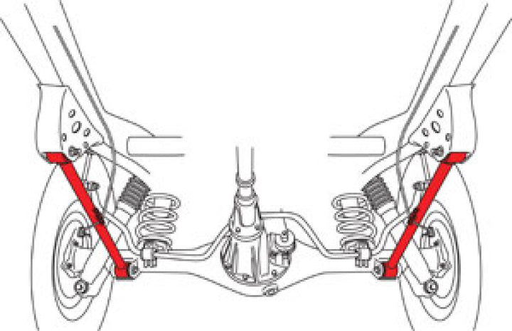 SPC Performance Toyota 4Runner Rear Lower Control Arms - Bull Strap