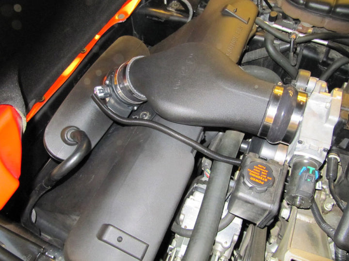 Airaid 01-04 Corvette C5 CAD Intake System w/ Tube (Oiled / Red Media) - Bull Strap