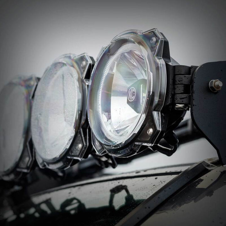 KC HiLiTES 6in. Light Shield for Gravity Pro6 LED Lights (Single) - Clear - Bull Strap