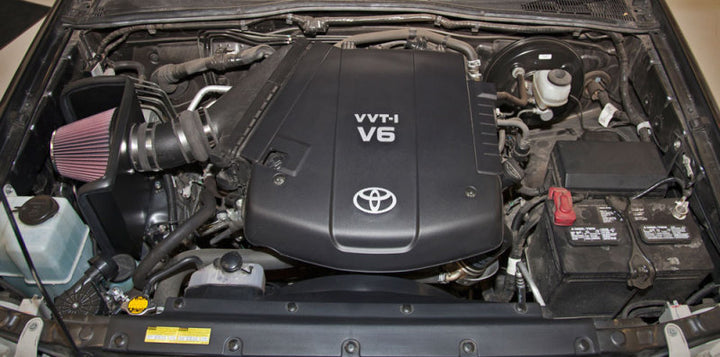 K&N 05-14 Toyota Tacoma 4.0L V6 Performance Air Intake Kit - Bull Strap