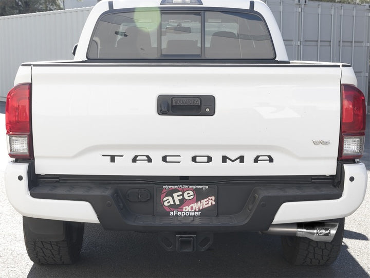 aFe MACH Force-Xp 2-1/2in 304 SS Cat-Back Exhaust w/ Polished Tips 2016+ Toyota Tacoma 2.7L/3.5L - Bull Strap