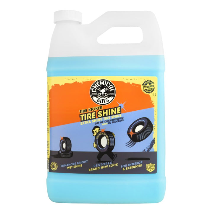 Chemical Guys Tire Kicker Extra Glossy Tire Shine - 1 Gallon - Bull Strap