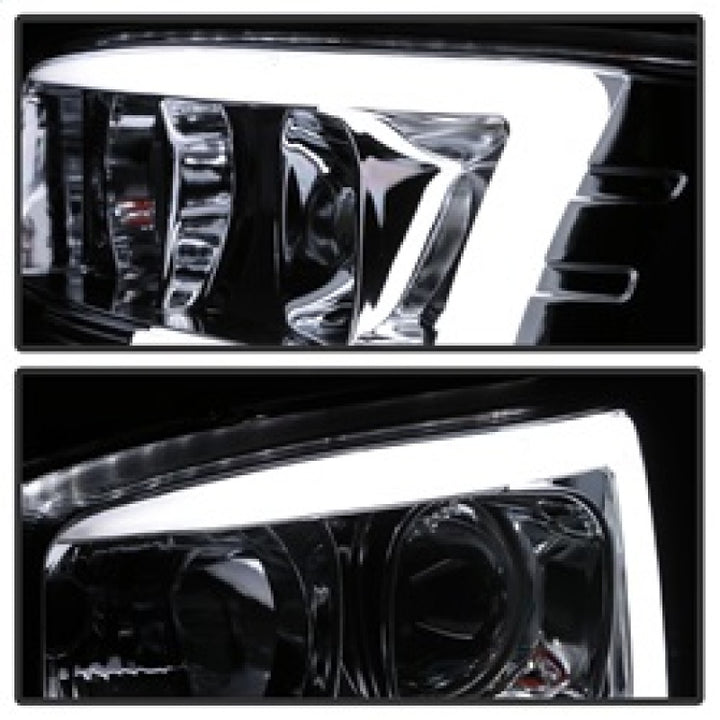 Spyder GMC Sierra 1500/2500/3500 99-06 V2 Projector Headlights - DRL - Chrome PRO-YD-CDE00V2-LB-C - Bull Strap
