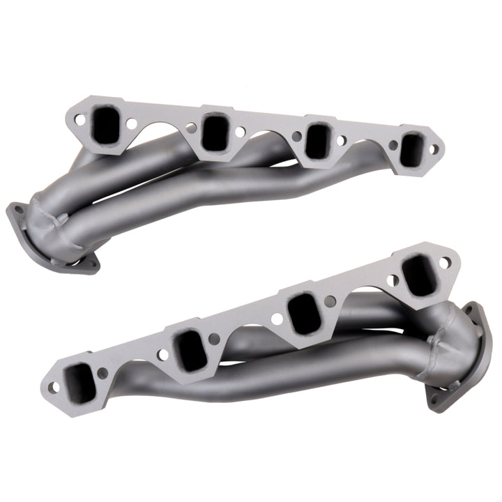 BBK 79-93 Mustang 5.0 Shorty Unequal Length Exhaust Headers - 1-5/8 Titanium Ceramic - Bull Strap