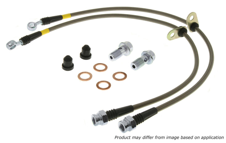 StopTech 2012 Jeep Grand Cherokee (Does Not Fit SRT Models) SS Rear Brake Lines - Bull Strap