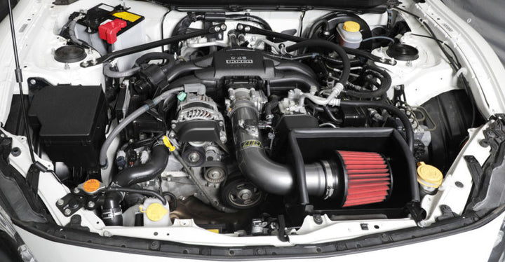AEM 13-18 Subaru BRZ H4-2.0L F/I Polished Cold Air Intake - Bull Strap