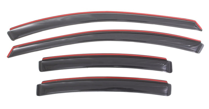 AVS 11-15 Chevy Cruze Ventvisor In-Channel Front & Rear Window Deflectors 4pc - Smoke - Bull Strap