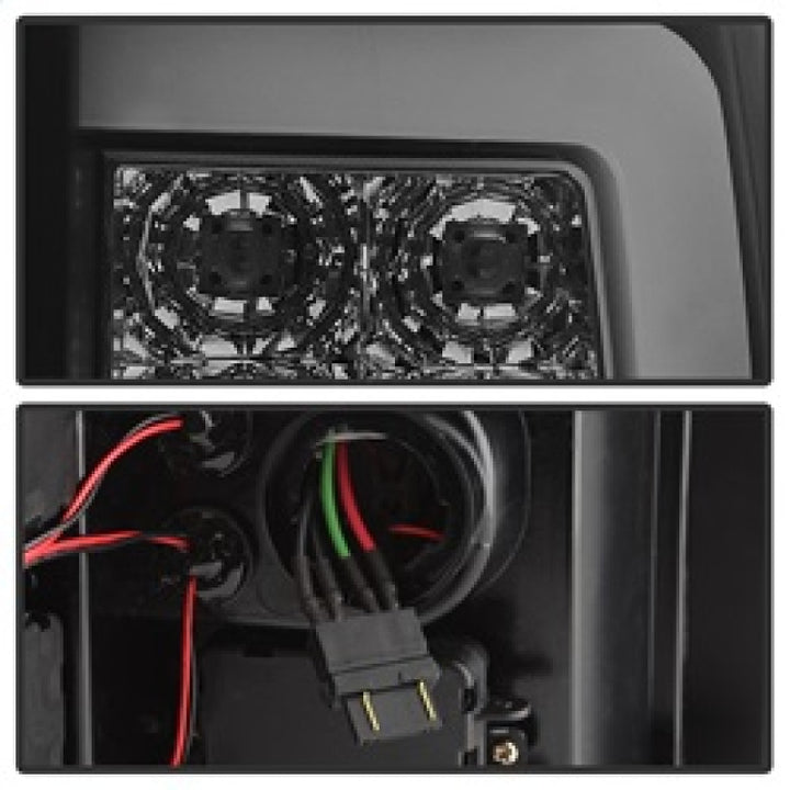 Spyder 07-13 Silverado (Will Not Work w/2010 921 Bulb)V3 Tail Lights Blk Smk ALT-YD-CS07V3-LBLED-BSM - Bull Strap
