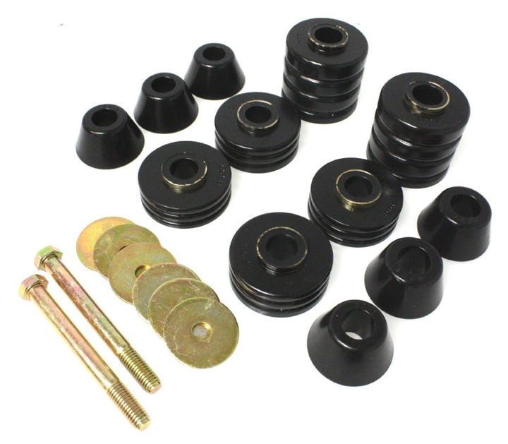 Energy Suspension 73-80 GM C2500/C3500/K1500/K20/K30 Body(cab) Mount Set - Bull Strap