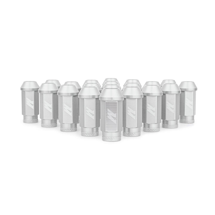 Mishimoto Aluminum Locking Lug Nuts M12x1.5 20pc Set Silver - Bull Strap