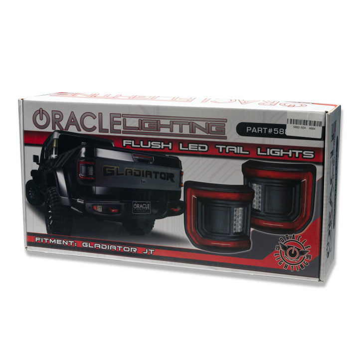 Oracle 2020+ Jeep Gladiator JT Flush Mount LED Tail Lights -  Tinted Lens - Bull Strap