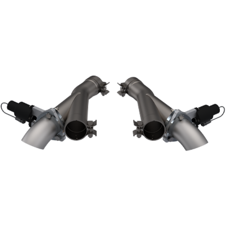 2012-2022 Jeep Grand Cherokee SRT Trackhawk Dodge Durango SRT QTP Aggressor Cutout Pipes - Bull Strap