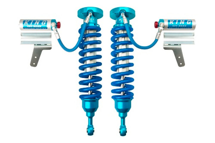 King Shocks 2008+ Toyota Land Cruiser 200 Front 2.5 Dia Remote Res Coilover w/Adjuster (Pair) - Bull Strap