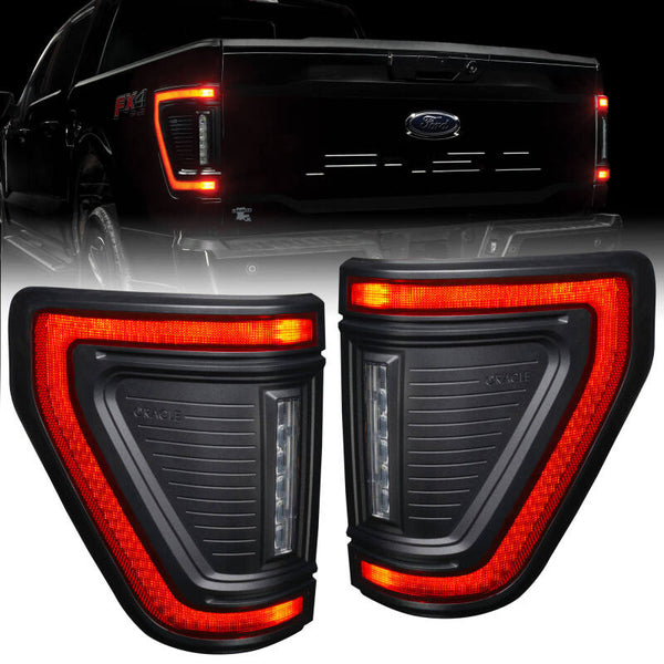Oracle Lighting 21-24 Ford F-150 Flush Style LED Tail Lights - Bull Strap
