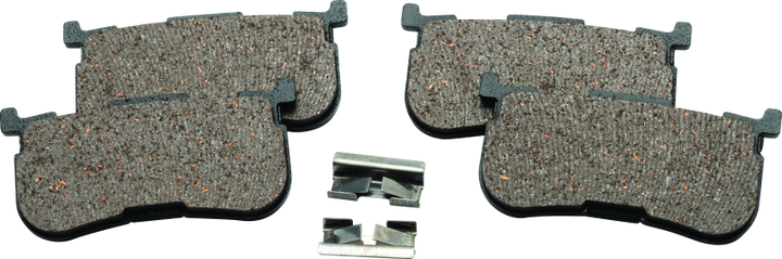 Twin Power 14 Up Trike Models Organic Brake Pads Replaces H-D 41300033 Rear - Bull Strap