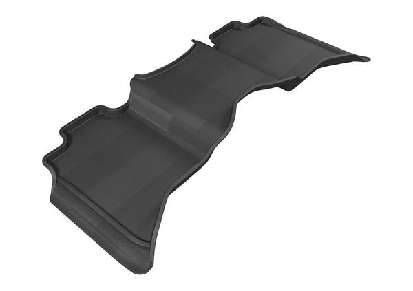 3D MAXpider 2009-2020 Dodge Ram 1500/2500/3500 Crew Cab Kagu 2nd Row Floormats - Black - Bull Strap