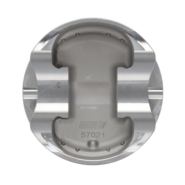 Manley 04+ Subaru WRX STi (EJ257) STD Stroke 99.5mm STD Bore 9.8:1 Dish Piston Set with Rings - Bull Strap