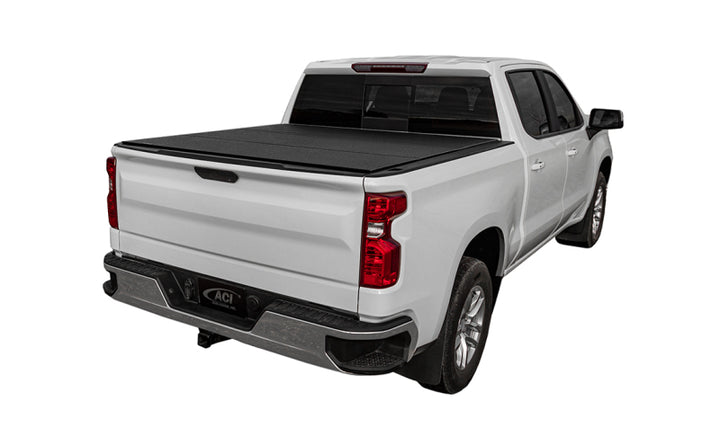 Access LOMAX Tri-Fold Cover Black Urethane Finish 04+ Ford F-150 - 5ft 6in Bed - Bull Strap