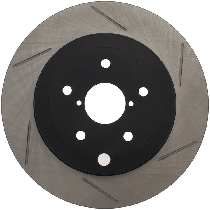 StopTech Power Slot 08-10 Subaru Impreza STi Rear Left Slotted Rotor - Bull Strap