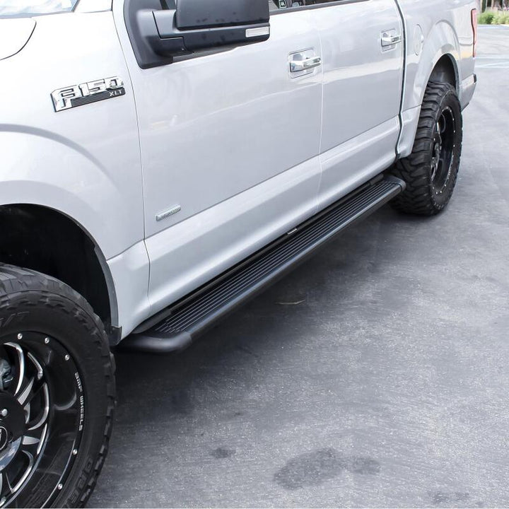 Westin Sure-Grip Aluminum Running Boards 79 in - Black - Bull Strap